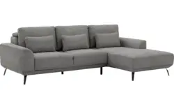 Goossens excellent loungebank princess grijs stof - 8229796-01-gespiegeld