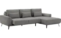 Goossens excellent loungebank princess grijs stof - 8229796-01-gespiegeld