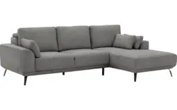 Goossens excellent loungebank princess grijs stof - 8229796-01-gespiegeld