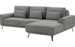 Goossens excellent loungebank princess grijs stof - 8229796-01-gespiegeld