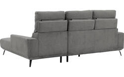 Goossens excellent loungebank princess grijs stof - 8229796-01-gespiegeld