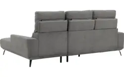 Goossens excellent loungebank princess grijs stof - 8229796-01-gespiegeld
