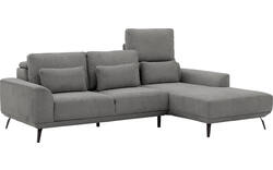 Goossens excellent loungebank princess grijs stof - 8229796-01-gespiegeld