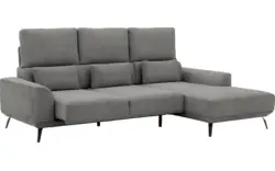 Goossens excellent loungebank princess grijs stof - 8229796-01-gespiegeld
