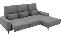 Goossens excellent loungebank princess grijs stof - 8229796-01-gespiegeld