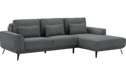 Goossens excellent loungebank princess grijs stof - 8229797-01-gespiegeld