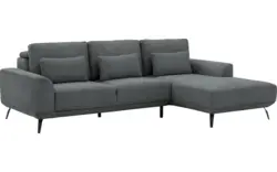 Goossens excellent loungebank princess grijs stof - 8229797-01-gespiegeld