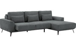Goossens excellent loungebank princess grijs stof - 8229797-01-gespiegeld