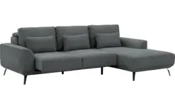 Goossens excellent loungebank princess grijs stof - 8229797-01-gespiegeld