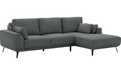 Goossens excellent loungebank princess grijs stof - 8229797-01-gespiegeld