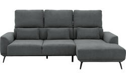 Goossens excellent loungebank princess grijs stof - 8229797-01-gespiegeld