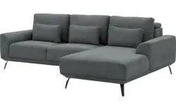 Goossens excellent loungebank princess grijs stof - 8229797-01-gespiegeld