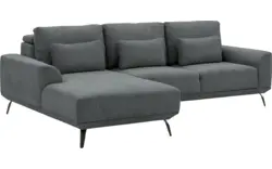 Goossens excellent loungebank princess grijs stof - 8229797-01