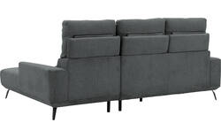 Goossens excellent loungebank princess grijs stof - 8229797-01-gespiegeld