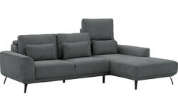 Goossens excellent loungebank princess grijs stof - 8229797-01-gespiegeld