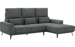 Goossens excellent loungebank princess grijs stof - 8229797-01-gespiegeld