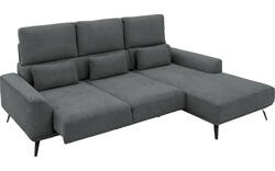 Goossens excellent loungebank princess grijs stof - 8229797-01-gespiegeld