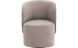 Goossens draaifauteuil gando grijs stof - 8229813-03