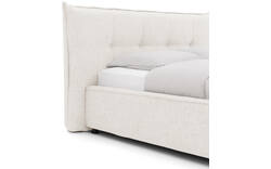 Goossens gestoffeerd bedframe bolzano beige stof - 8229827-01