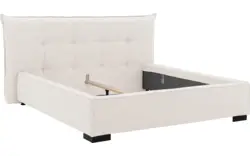 Goossens gestoffeerd bedframe bolzano beige stof - 8229827-01