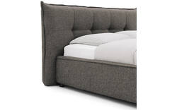 Goossens bedframe bolzano bruin stof - 8229830-01
