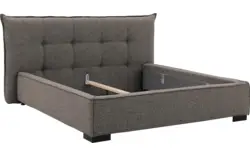 Goossens gestoffeerd bedframe bolzano bruin stof - 8229830-01