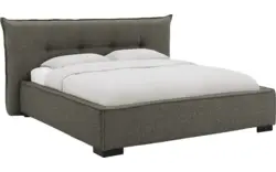 Goossens bedframe bolzano groen stof - 8229831-01