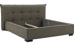 Goossens bedframe bolzano groen stof - 8229831-01
