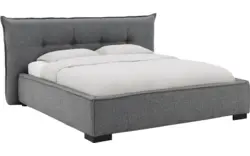 Goossens bedframe bolzano blauw stof - 8229832-01