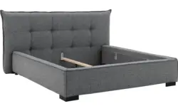 Goossens bedframe bolzano blauw stof - 8229832-01