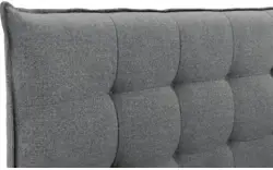 Goossens bedframe bolzano blauw stof - 8229832-01
