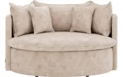 Goossens fauteuil bonbon beige stof - 8230179-01