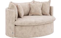 Goossens fauteuil bonbon beige stof - 8230179-02