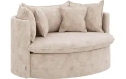 Goossens fauteuil bonbon beige stof - 8230179-01