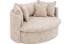 Goossens fauteuil bonbon beige stof - 8230179-01