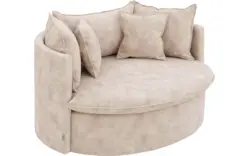 Goossens fauteuil bonbon beige stof - 8230179-01