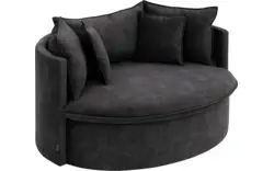 Goossens fauteuil bonbon grijs stof - 8230180-01