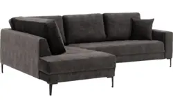 Goossens hoekbank coco zwart stof - 8230181-01