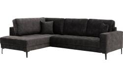 Goossens hoekbank coco zwart stof - 8230181-01