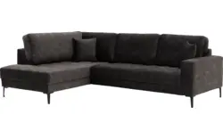 Goossens hoekbank coco zwart stof - 8230181-01
