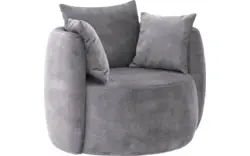Goossens fauteuil terra grijs stof - 8230257-01