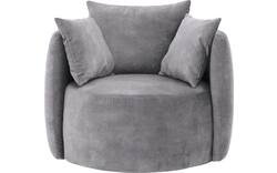 Goossens fauteuil terra grijs stof - 8230257-02