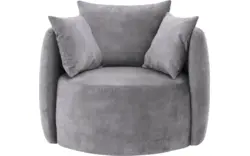 Goossens fauteuil terra grijs stof - 8230257-01