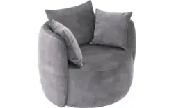 Goossens fauteuil terra grijs stof - 8230257-01