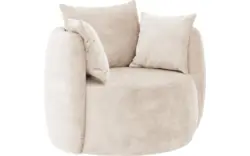 Goossens fauteuil terra beige stof - 8230258-01