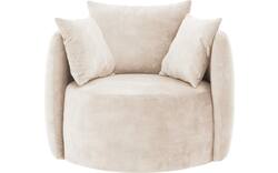 Goossens fauteuil terra beige stof - 8230258-02