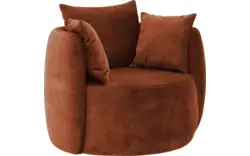 Goossens fauteuil terra bruin stof - 8230259-01