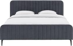 Goossens bedframe attent blauw stof - 8230282-01