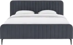 Goossens bedframe attent blauw stof - 8230282-01