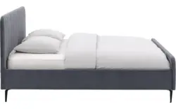 Goossens bedframe attent blauw stof - 8230282-01